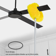 Fan Duster Ceiling Multi Purpose Duster Foldable Rod For Easy Ceiling Fan Cleaning